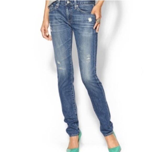 Adriano Goldschmied Premiere Skinny Straight Jeans Medium‎ Blue Size 26 Regular - Picture 12 of 12